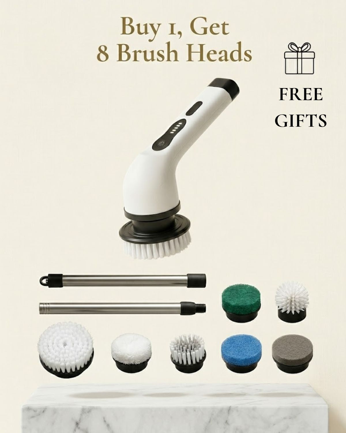 AuraBrush™ - Electric Spin Scrubber