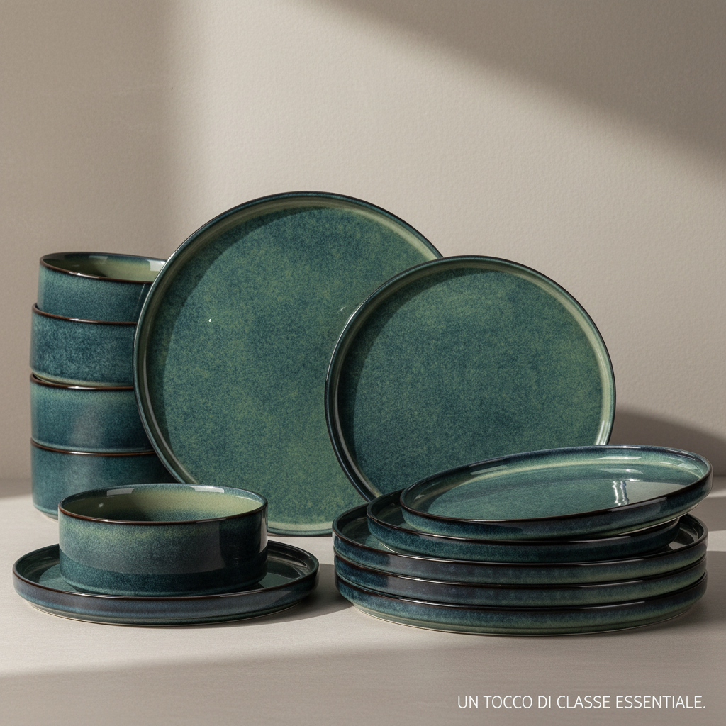 Smeraldo Oasi™ — Artisanal Dinnerware Collection