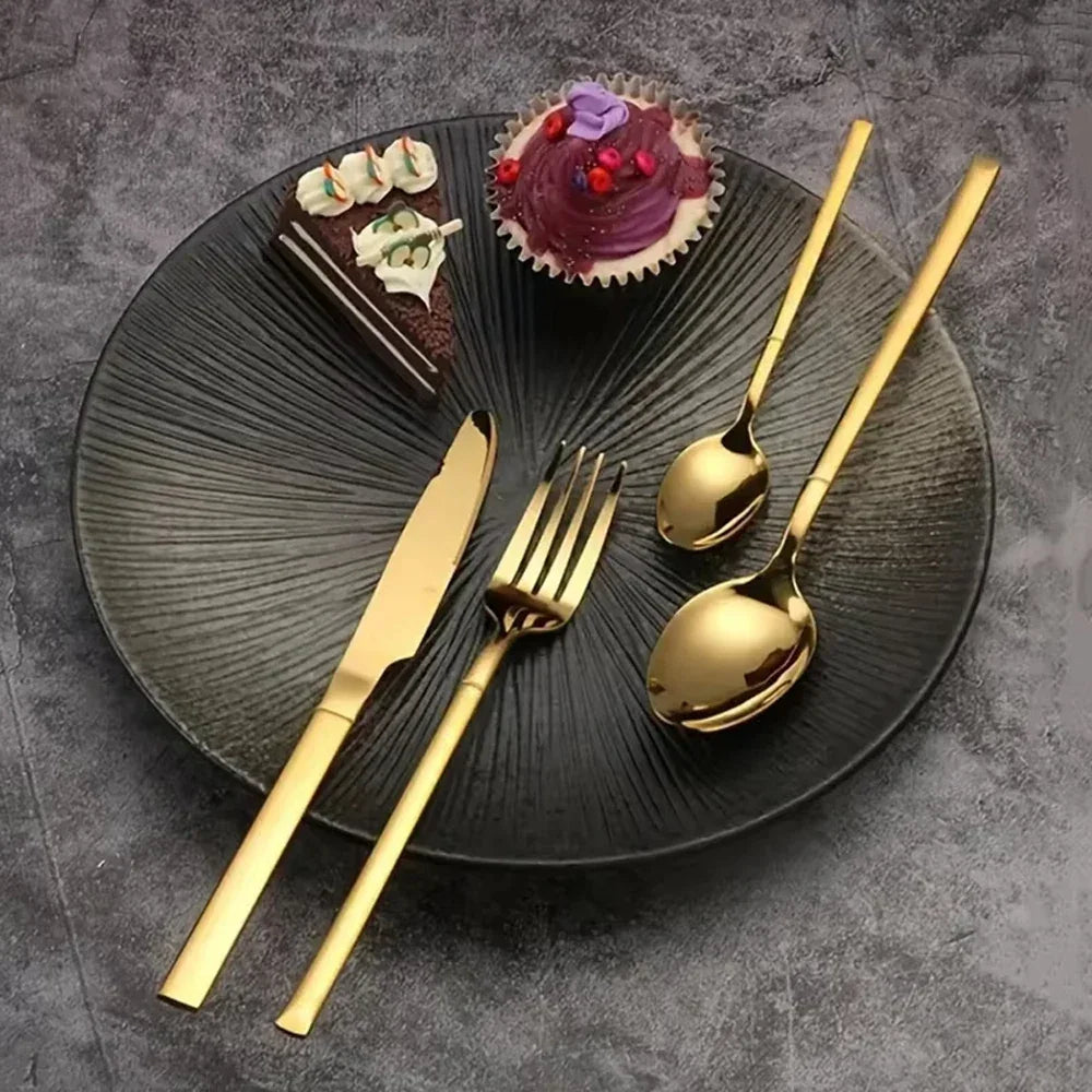 Splendore™ — Gold Flatware Set