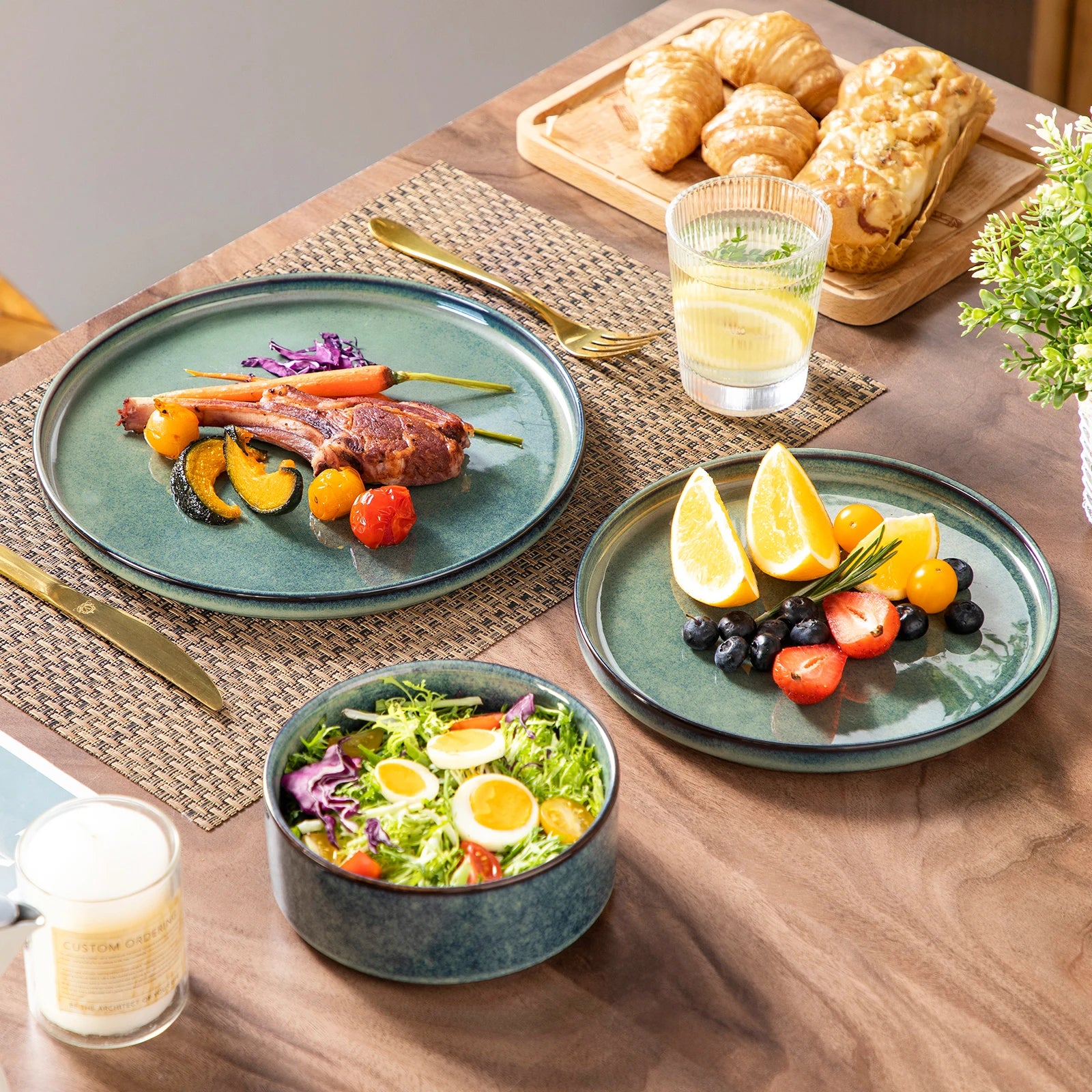 Smeraldo Oasi™ — Artisanal Dinnerware Collection