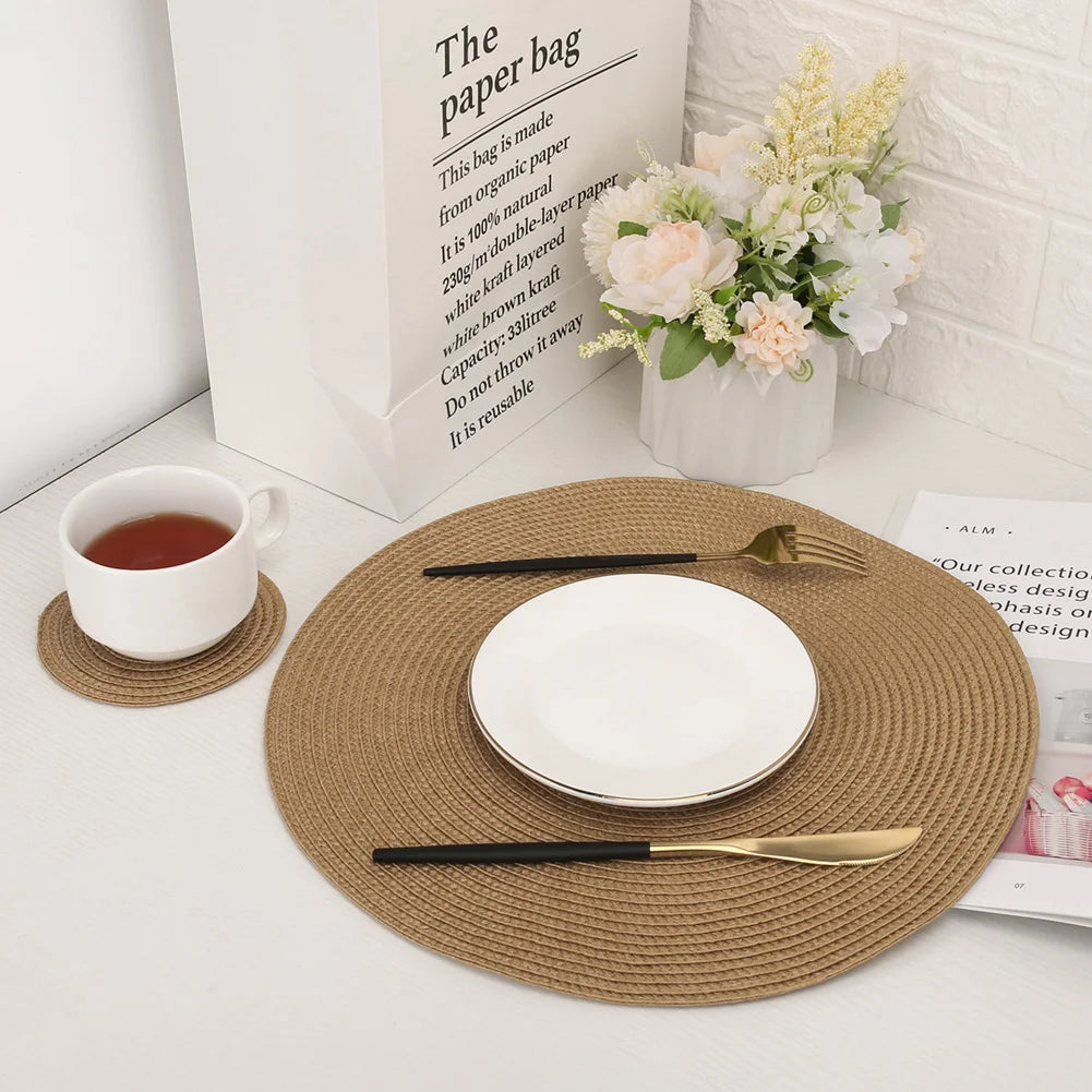 Splendore™ — Woven Placemat & Coaster Set