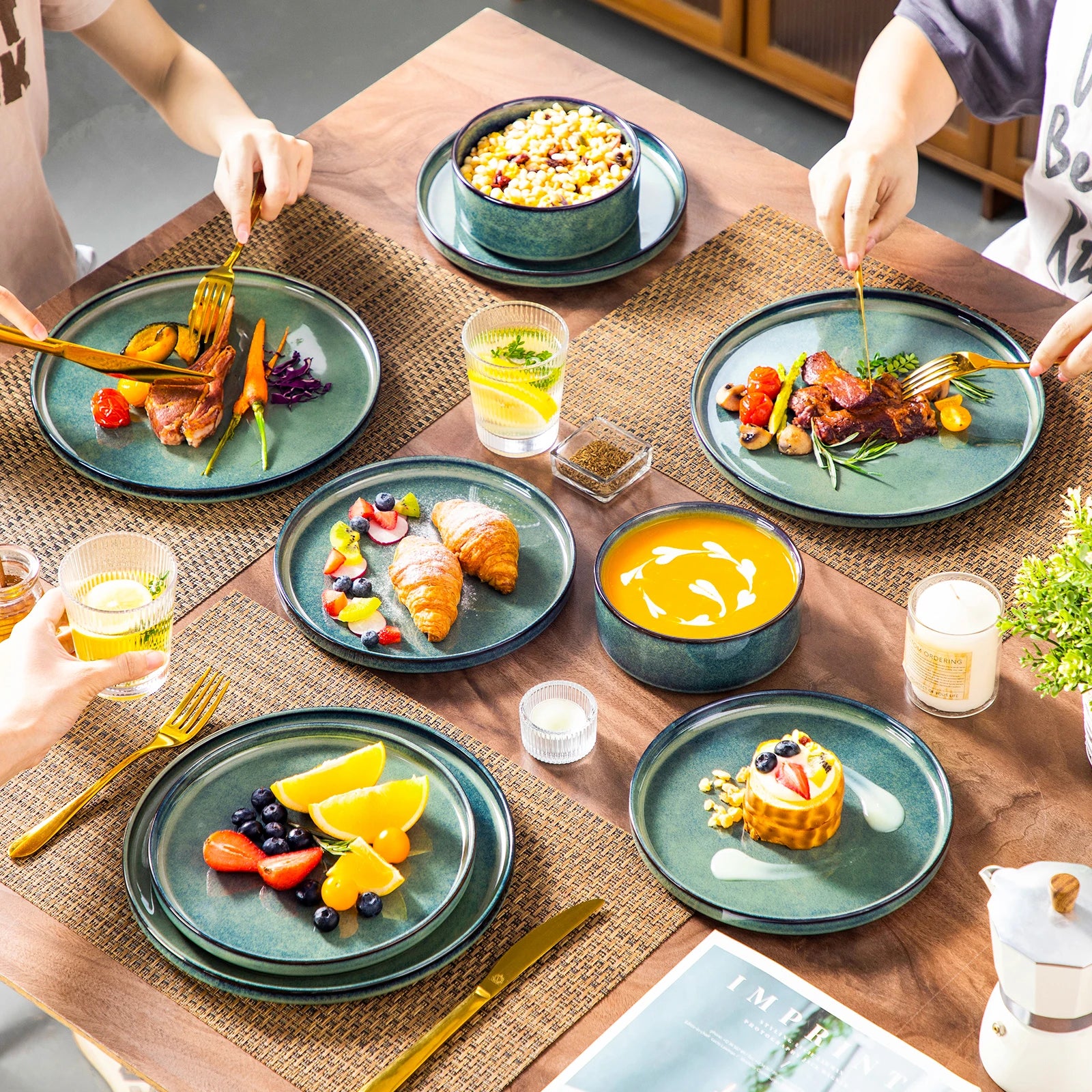 Smeraldo Oasi™ — Artisanal Dinnerware Collection
